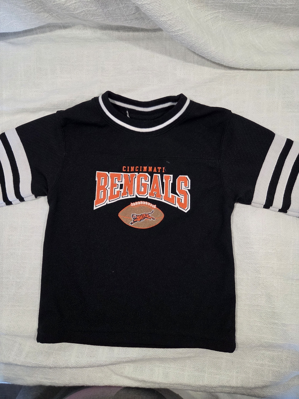 NFL Cincinnati Bengals Black and Orange Kids Short-Sleeve Tee